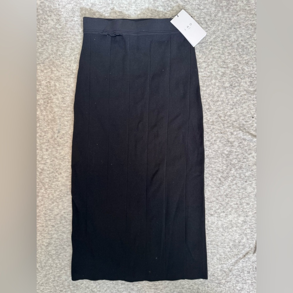NWT Defect IRO Elegant Black Women's Skirt Size M